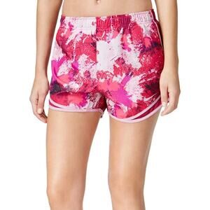 Nike Women's Dry Printed Tempo Running Shorts Pink Splatter XL Annette